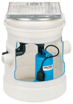 AQUA-H-UF Abwasserhebeanlage zur Unterflurinstallation